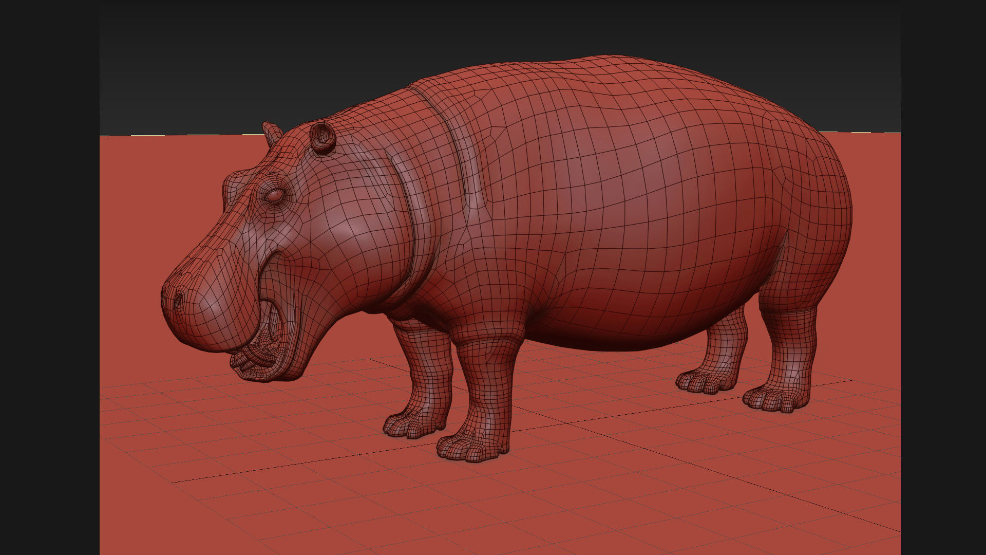 Wild Hippo 8K - Animated 3D model_22