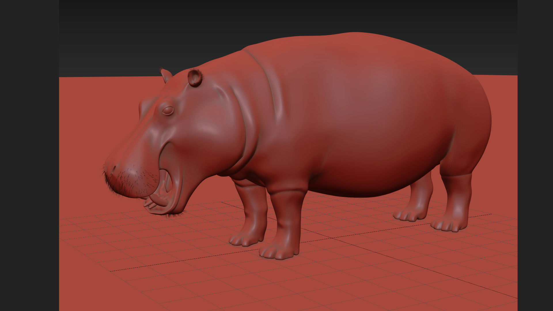 Wild Hippo 8K - Animated 3D model_20