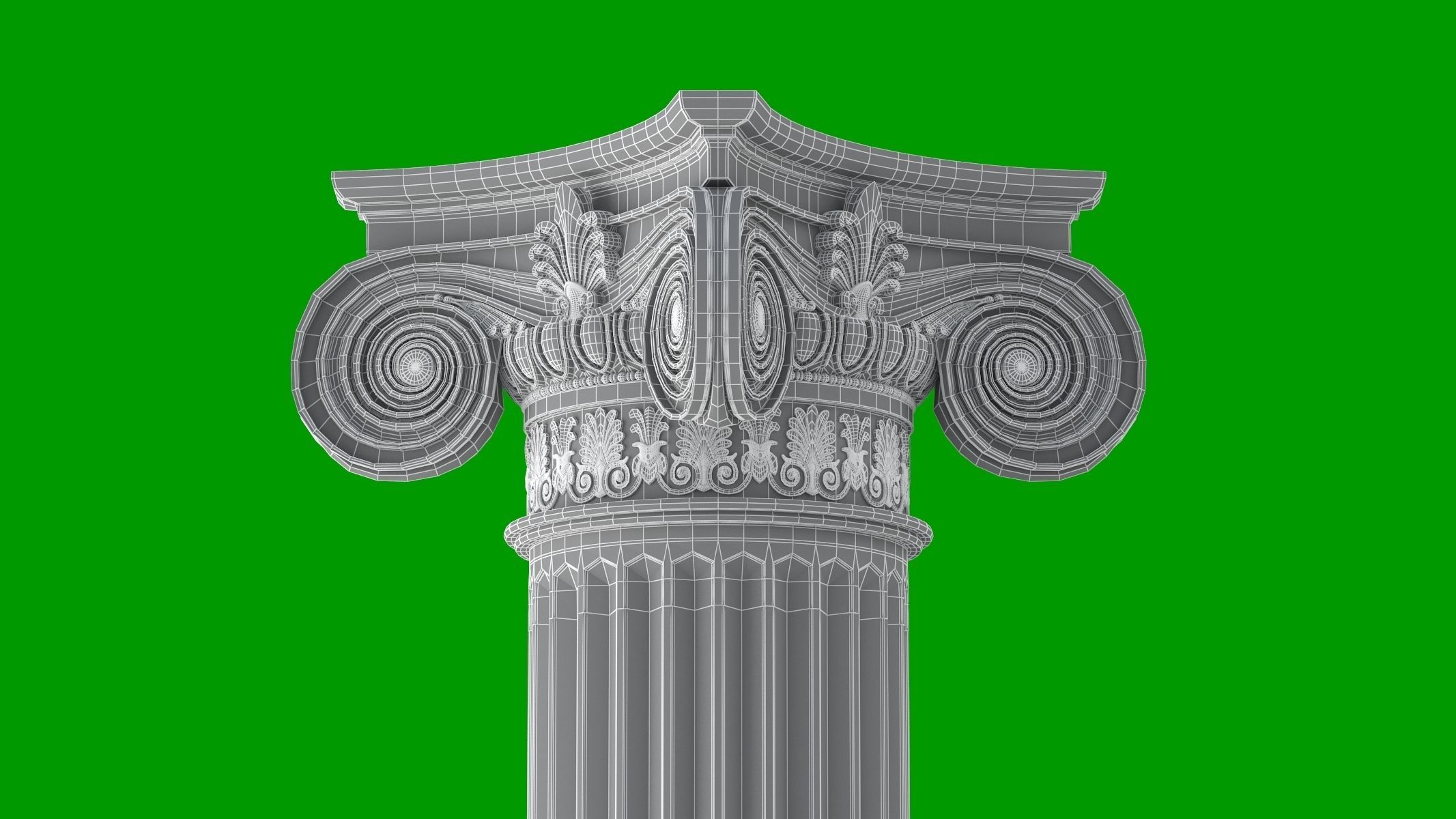 8 Classic Columns Collection 3D model_4
