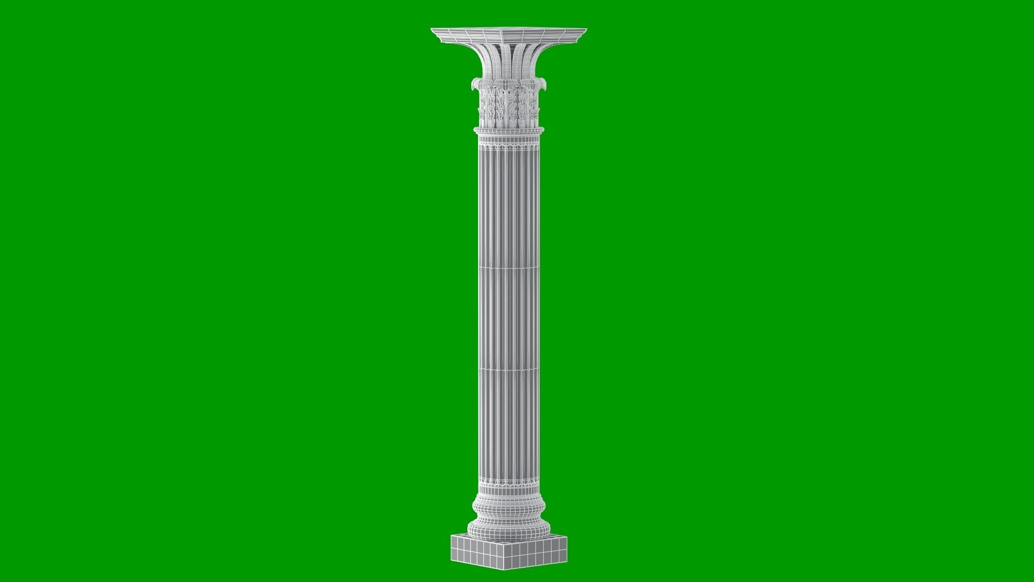 8 Classic Columns Collection 3D model_31