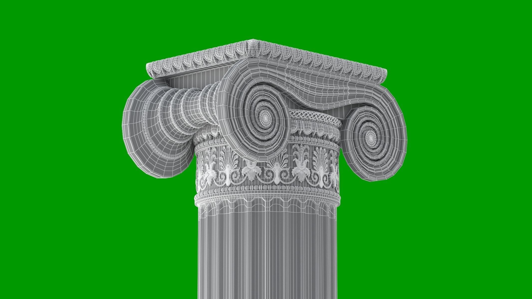 8 Classic Columns Collection 3D model_12
