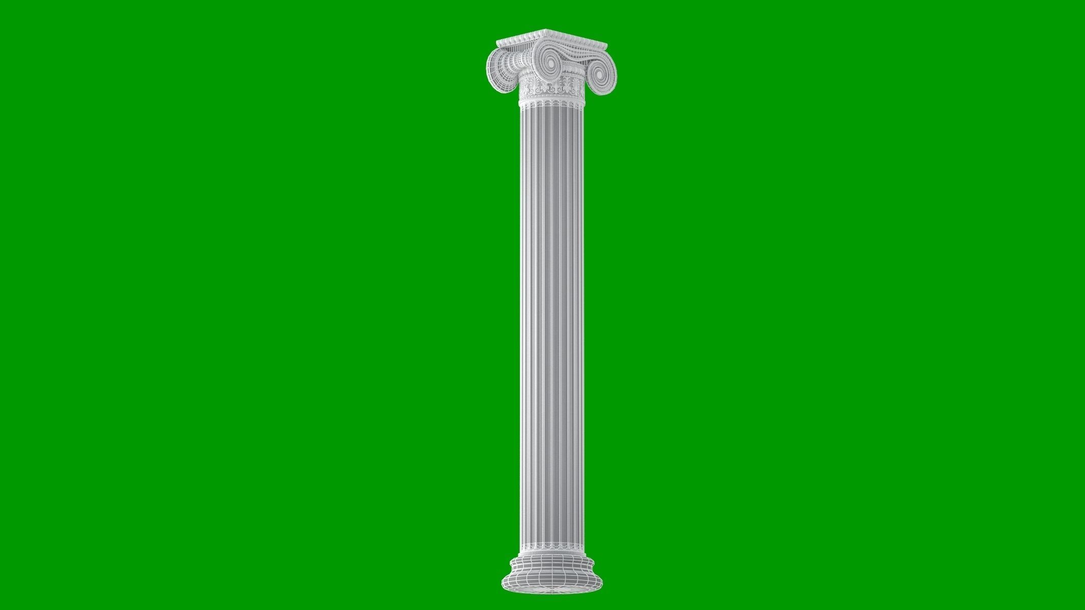 8 Classic Columns Collection 3D model_11