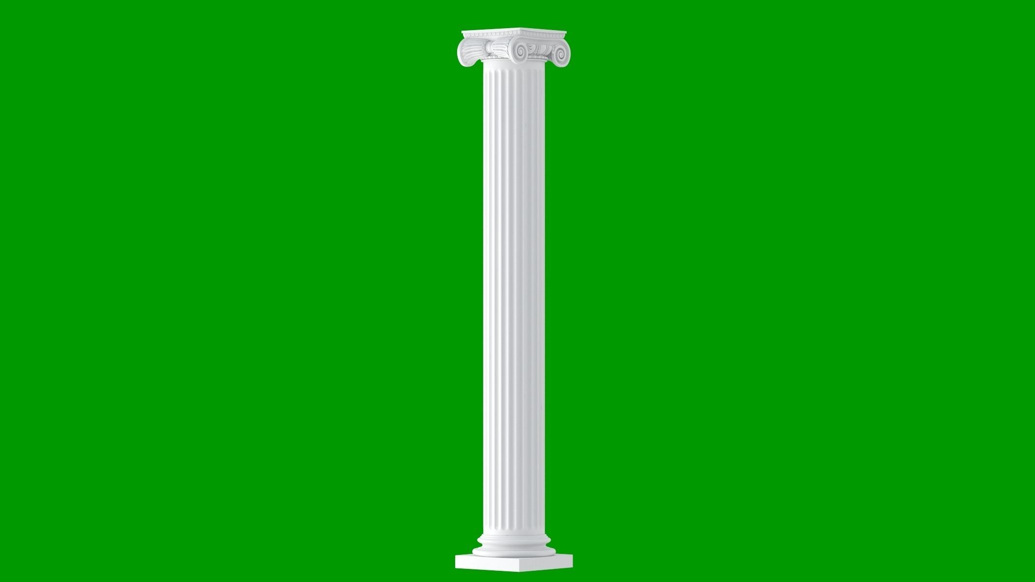 8 Classic Columns Collection 3D model_21