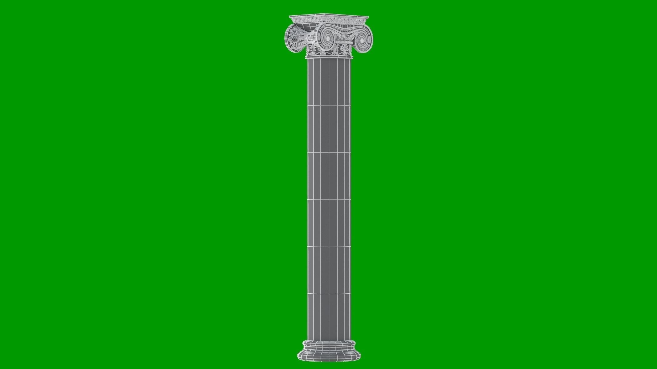 8 Classic Columns Collection 3D model_7
