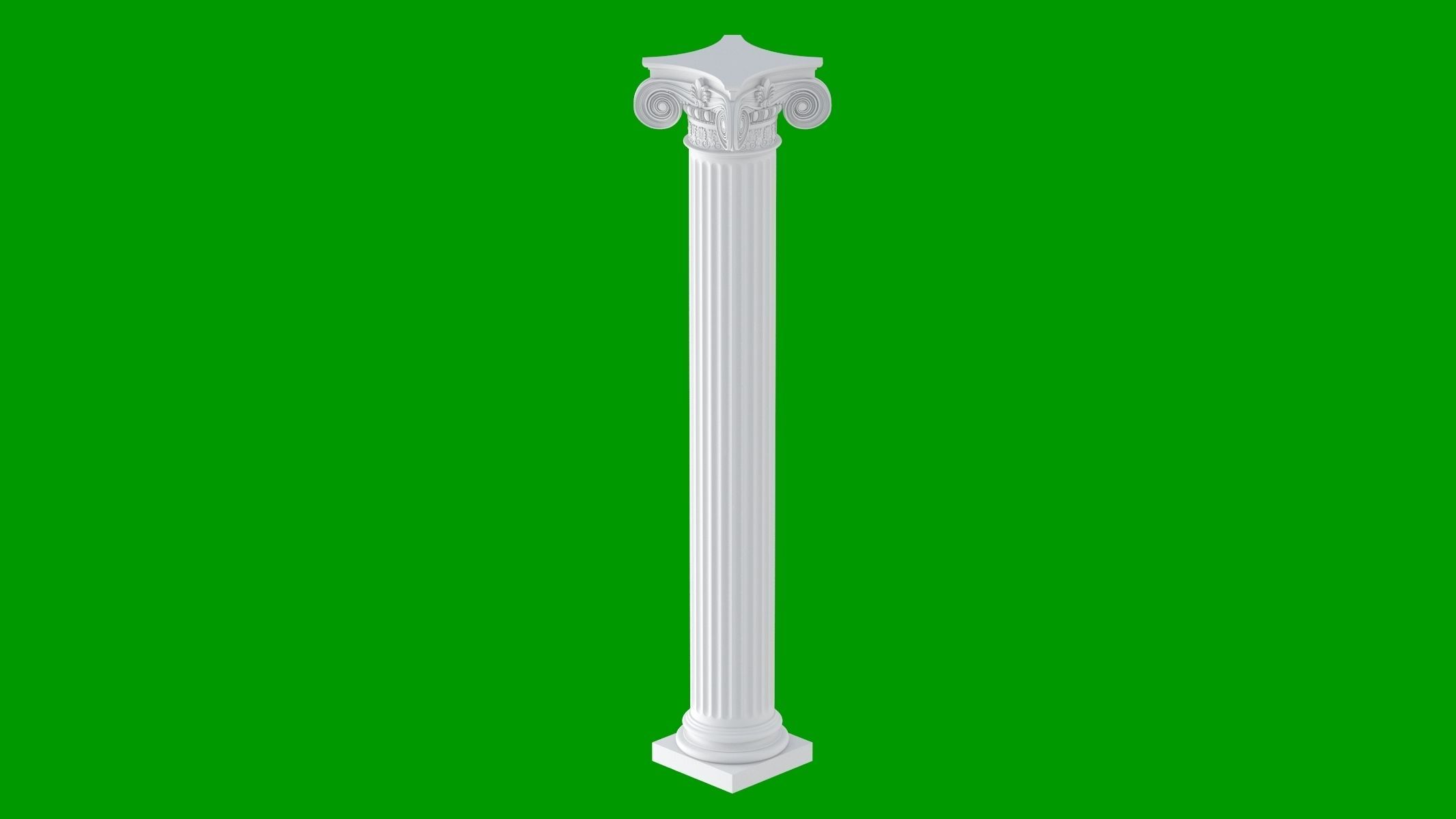 8 Classic Columns Collection 3D model_1