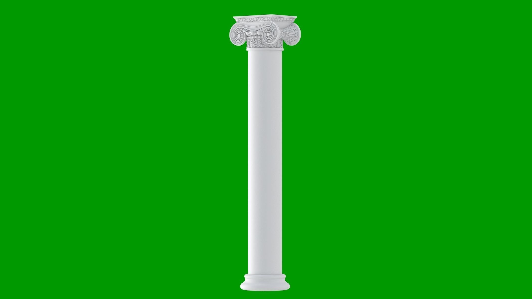 8 Classic Columns Collection 3D model_5