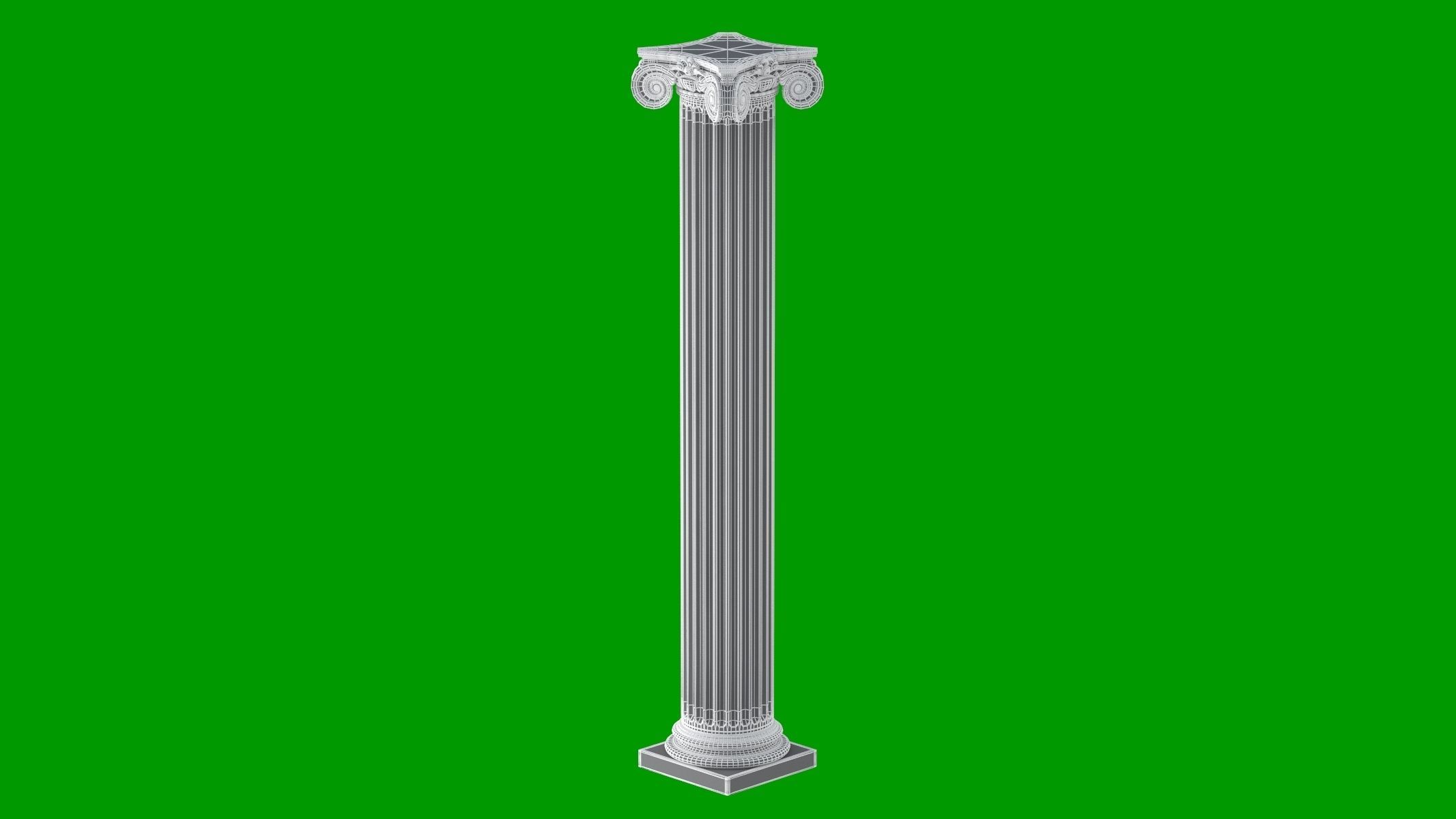 8 Classic Columns Collection 3D model_27