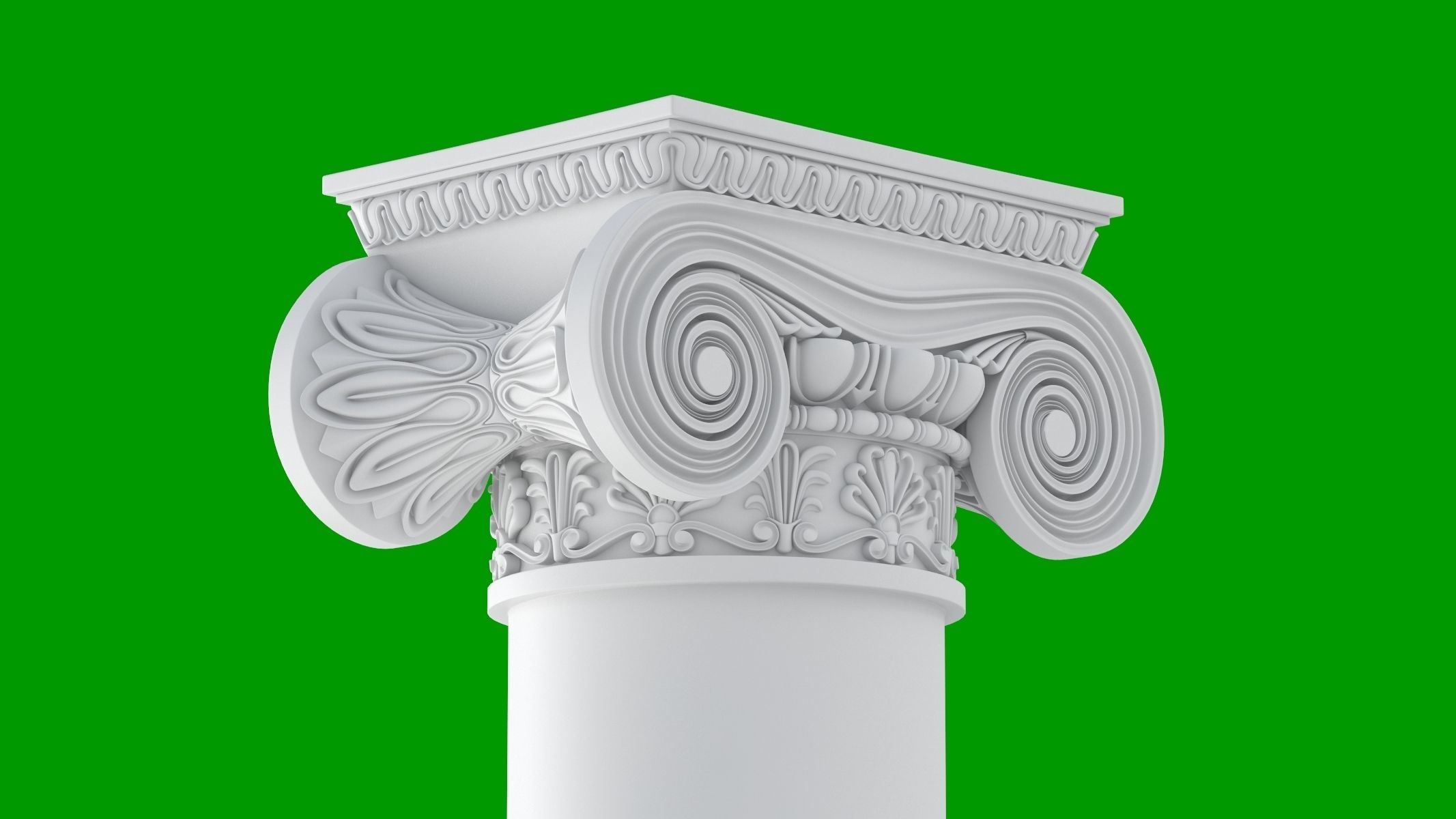 8 Classic Columns Collection 3D model_6