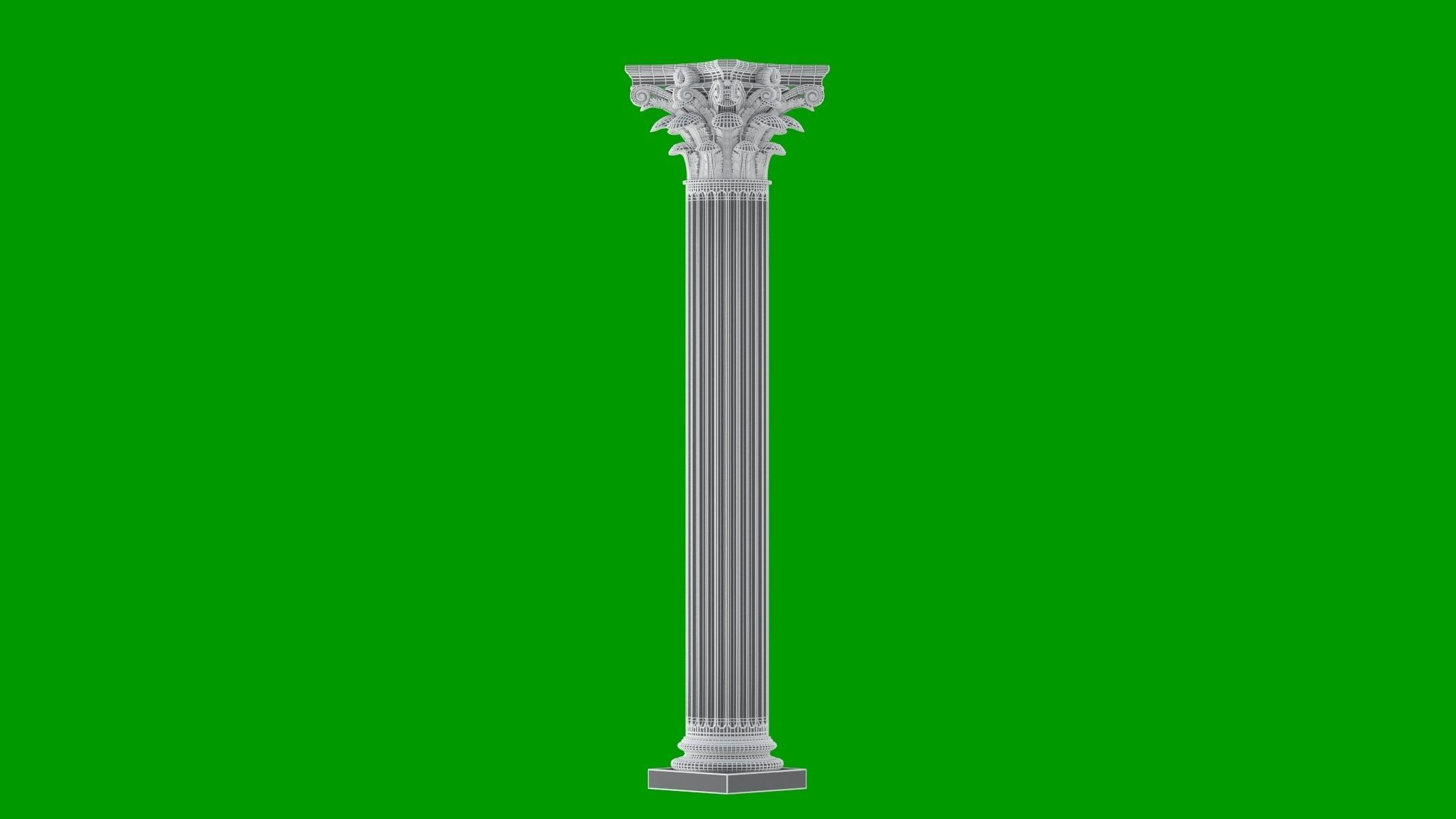 8 Classic Columns Collection 3D model_19