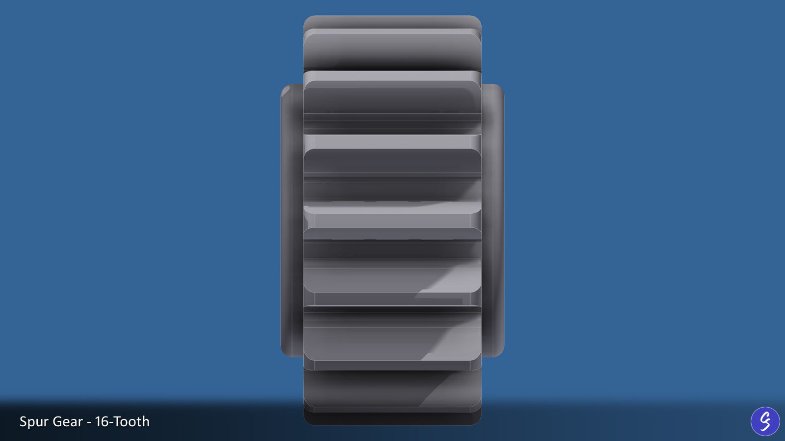 16-Tooth Spur Gear 03 3D print model_20