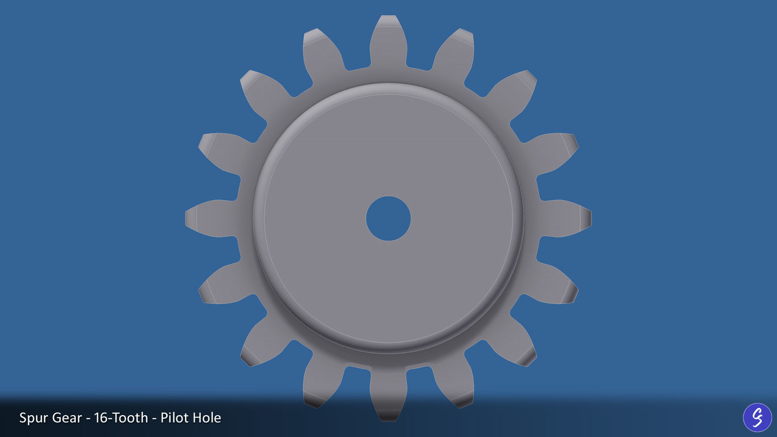 16-Tooth Spur Gear 03 3D print model_17