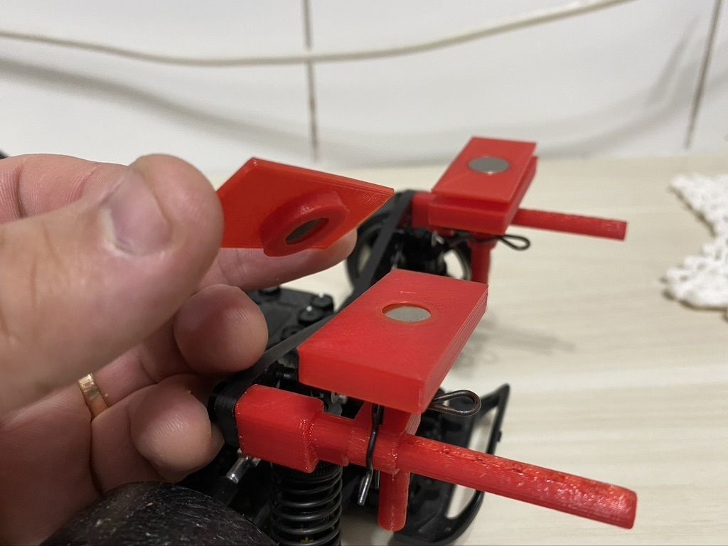 Body Mount 1 10 Magnetic for RC Drift Cars 3D print model_11