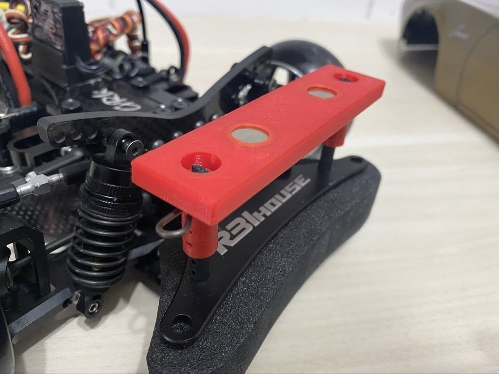 Body Mount 1 10 Magnetic for RC Drift Cars 3D print model_3