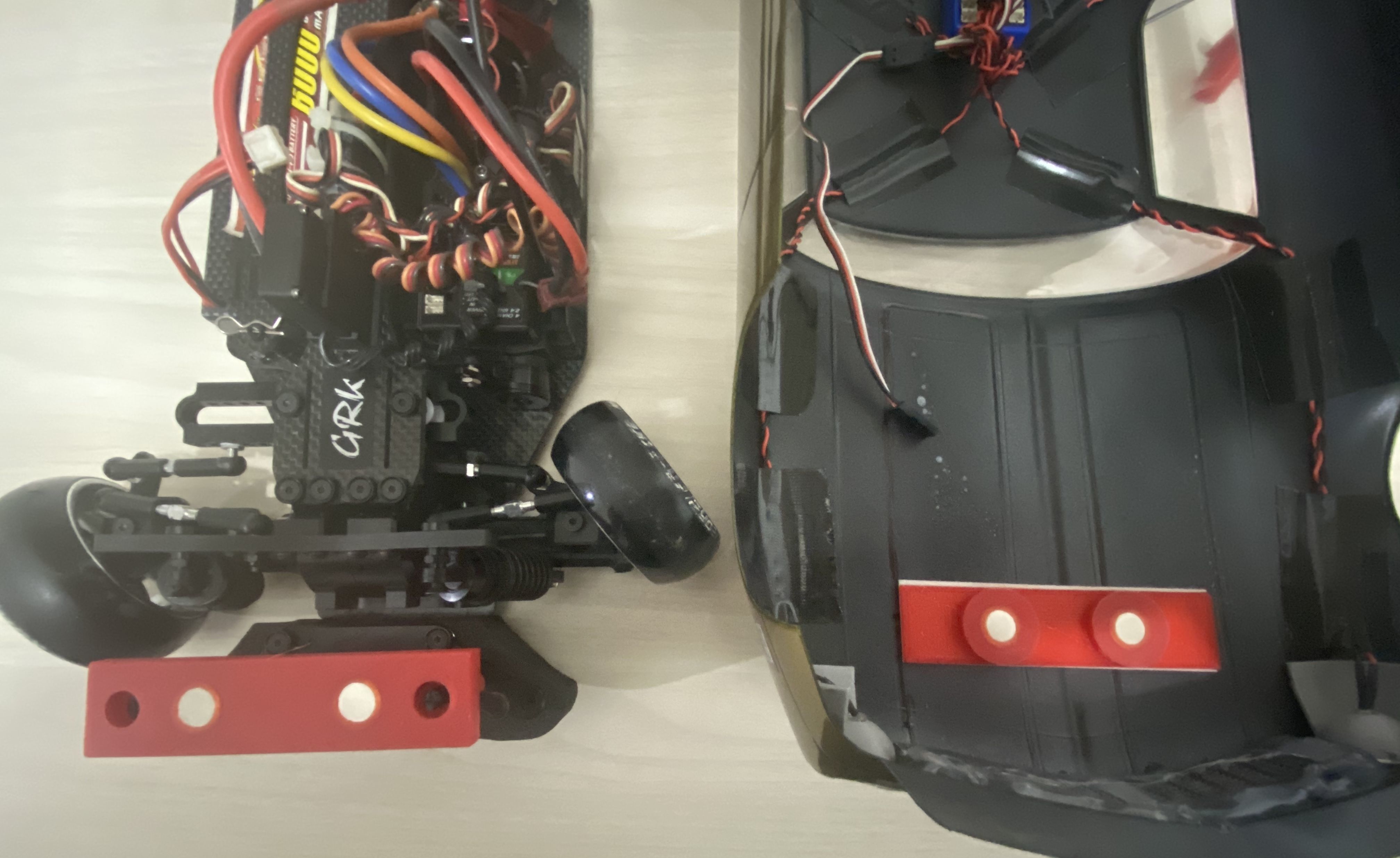 Body Mount 1 10 Magnetic for RC Drift Cars 3D print model_1