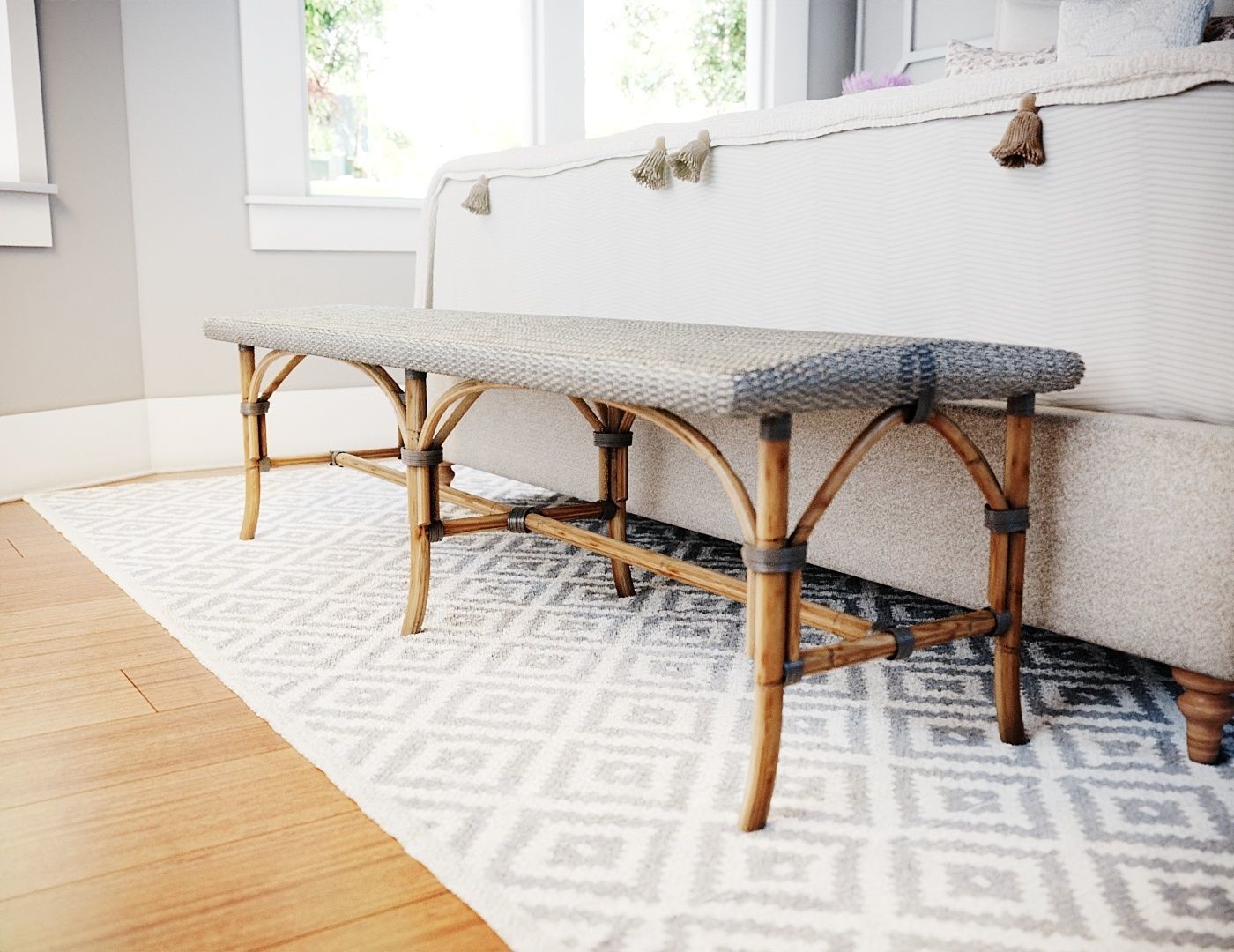 Realistic Interior Corona White Bedroom 3D model_2