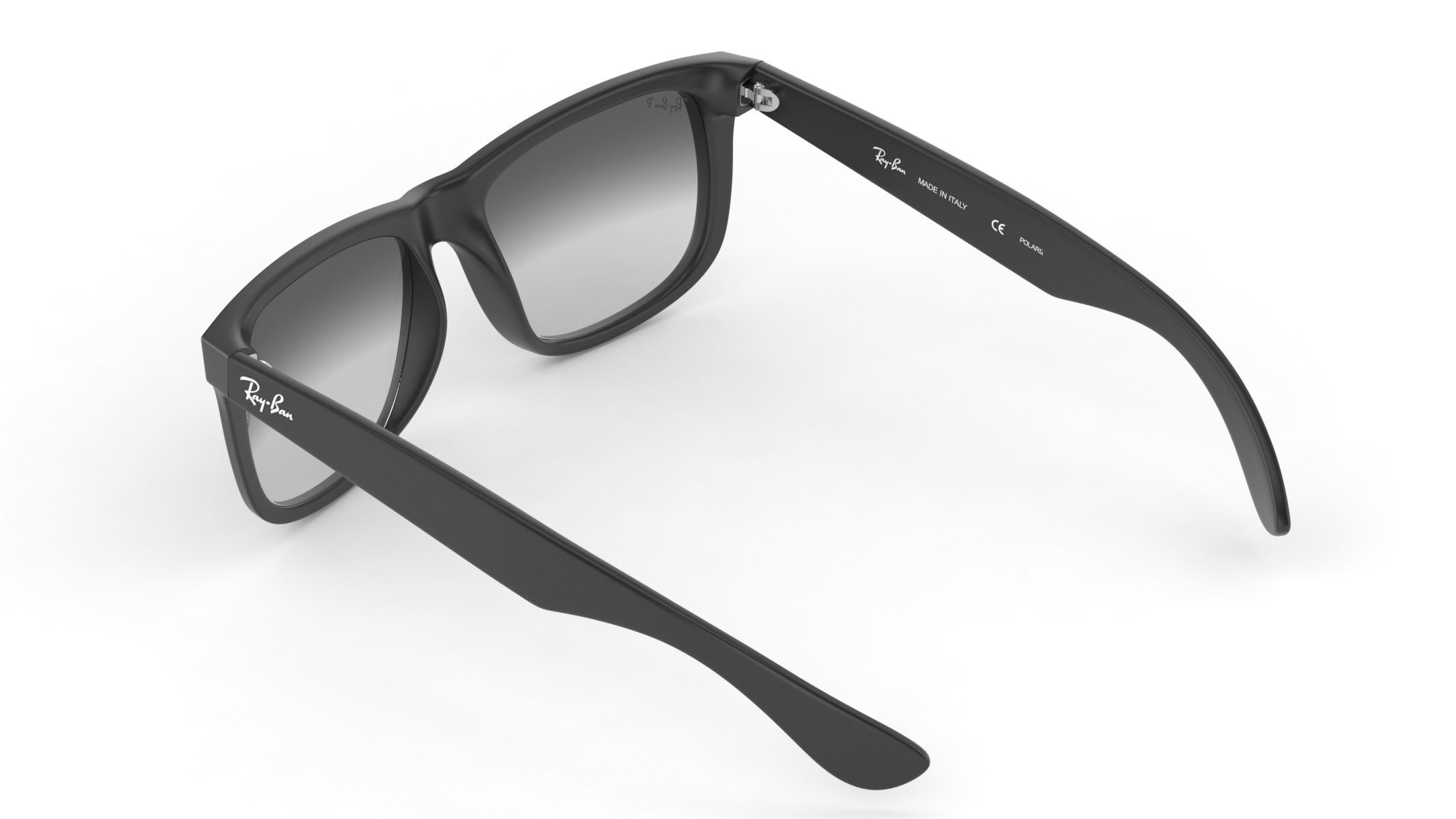 Ray-Ban RB4165 Justin Rectangular Sunglasses 3D model_3