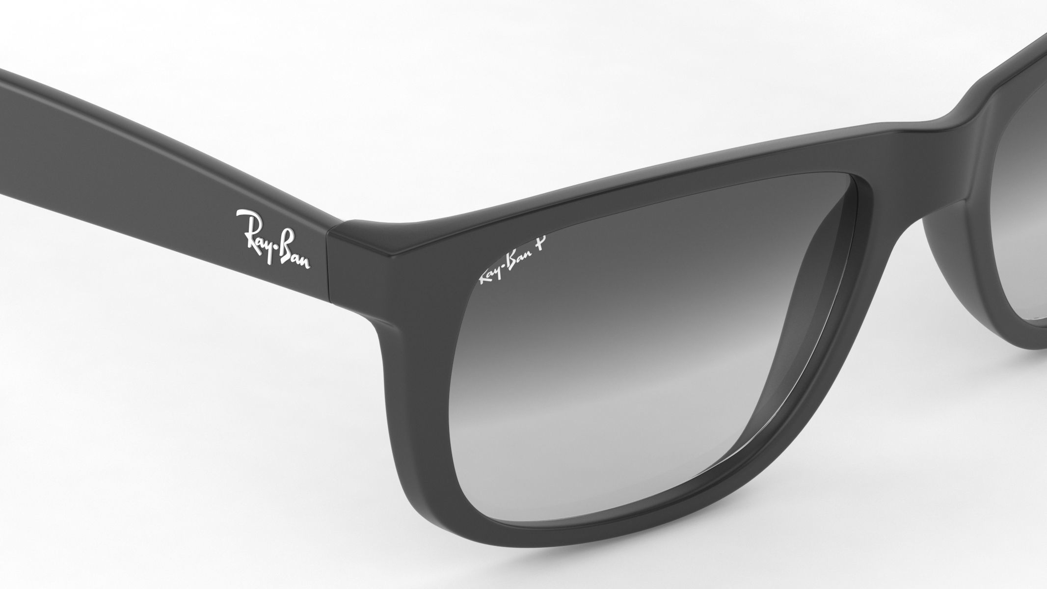 Ray-Ban RB4165 Justin Rectangular Sunglasses 3D model_6