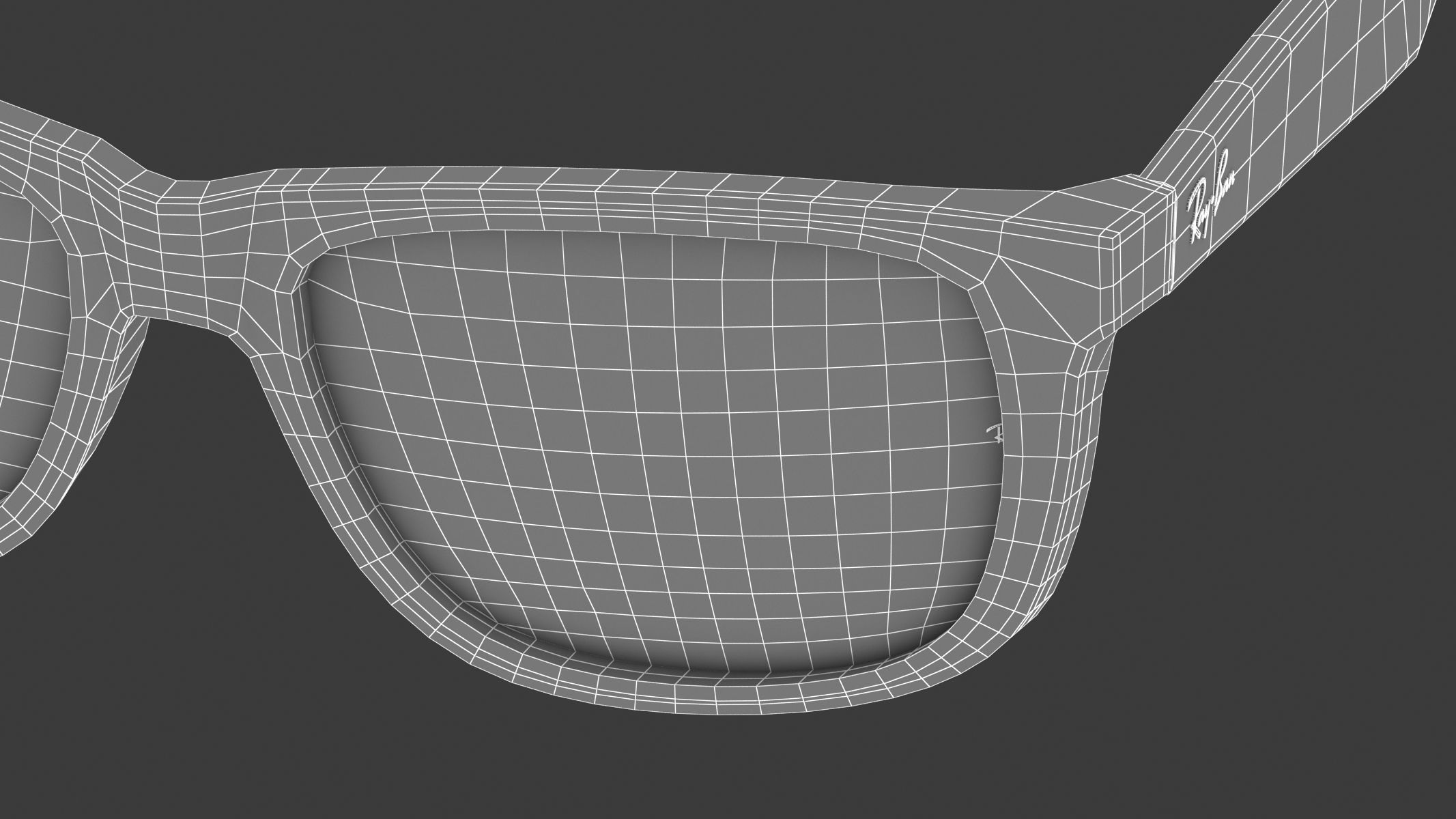 Ray-Ban RB4165 Justin Rectangular Sunglasses 3D model_15