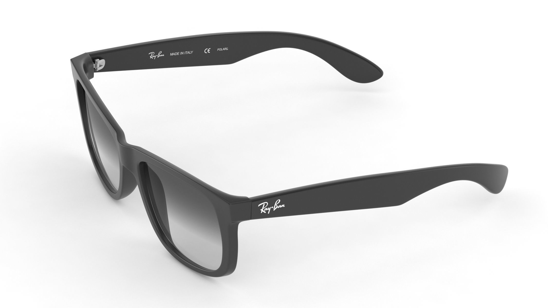 Ray-Ban RB4165 Justin Rectangular Sunglasses 3D model_4