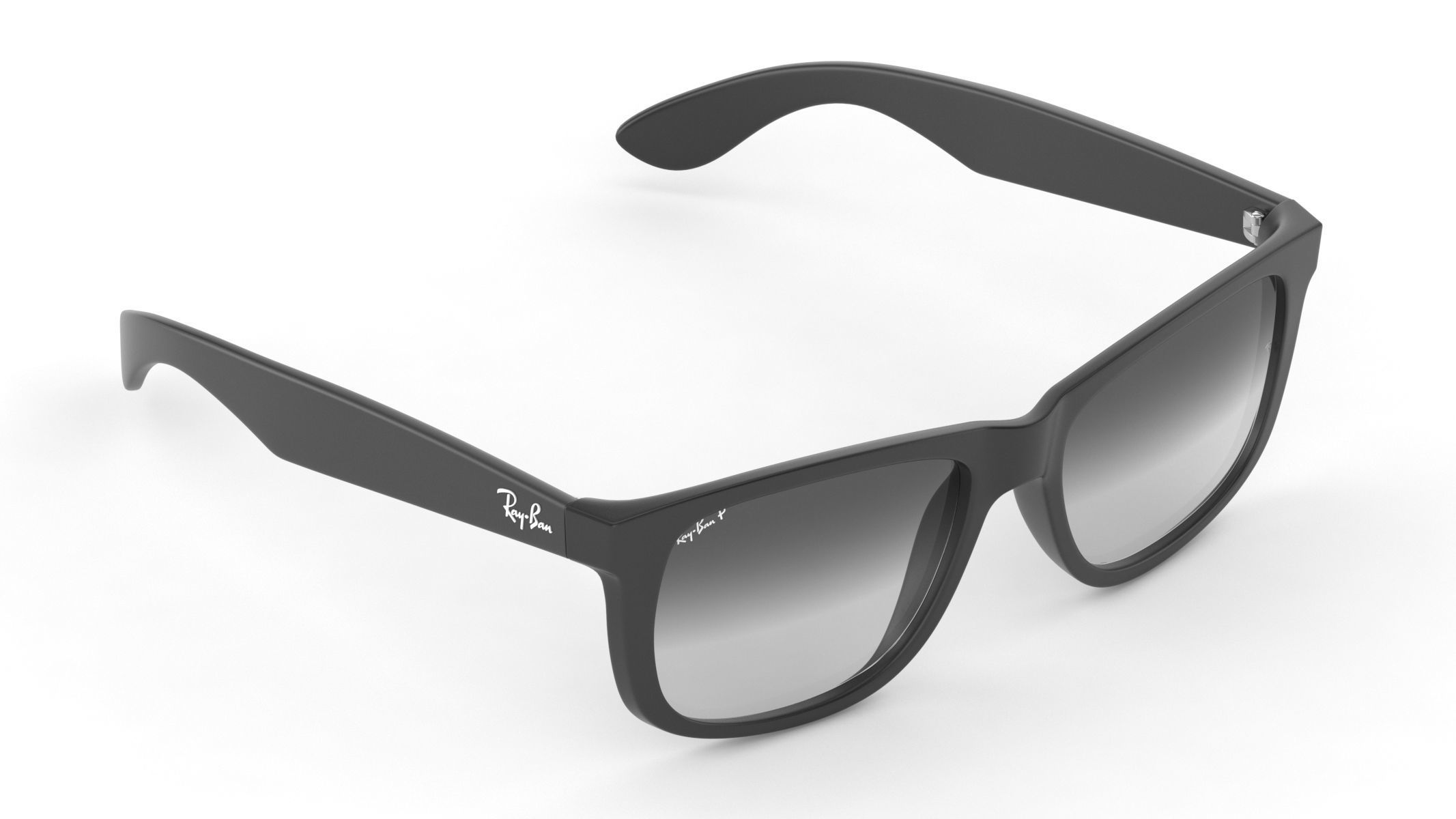 Ray-Ban RB4165 Justin Rectangular Sunglasses 3D model_1