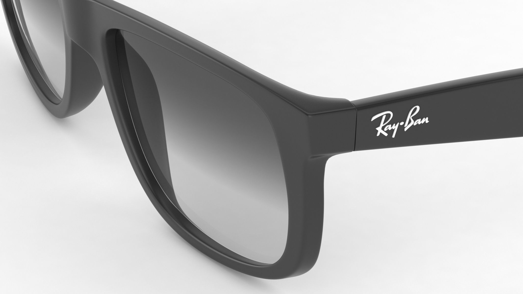 Ray-Ban RB4165 Justin Rectangular Sunglasses 3D model_9
