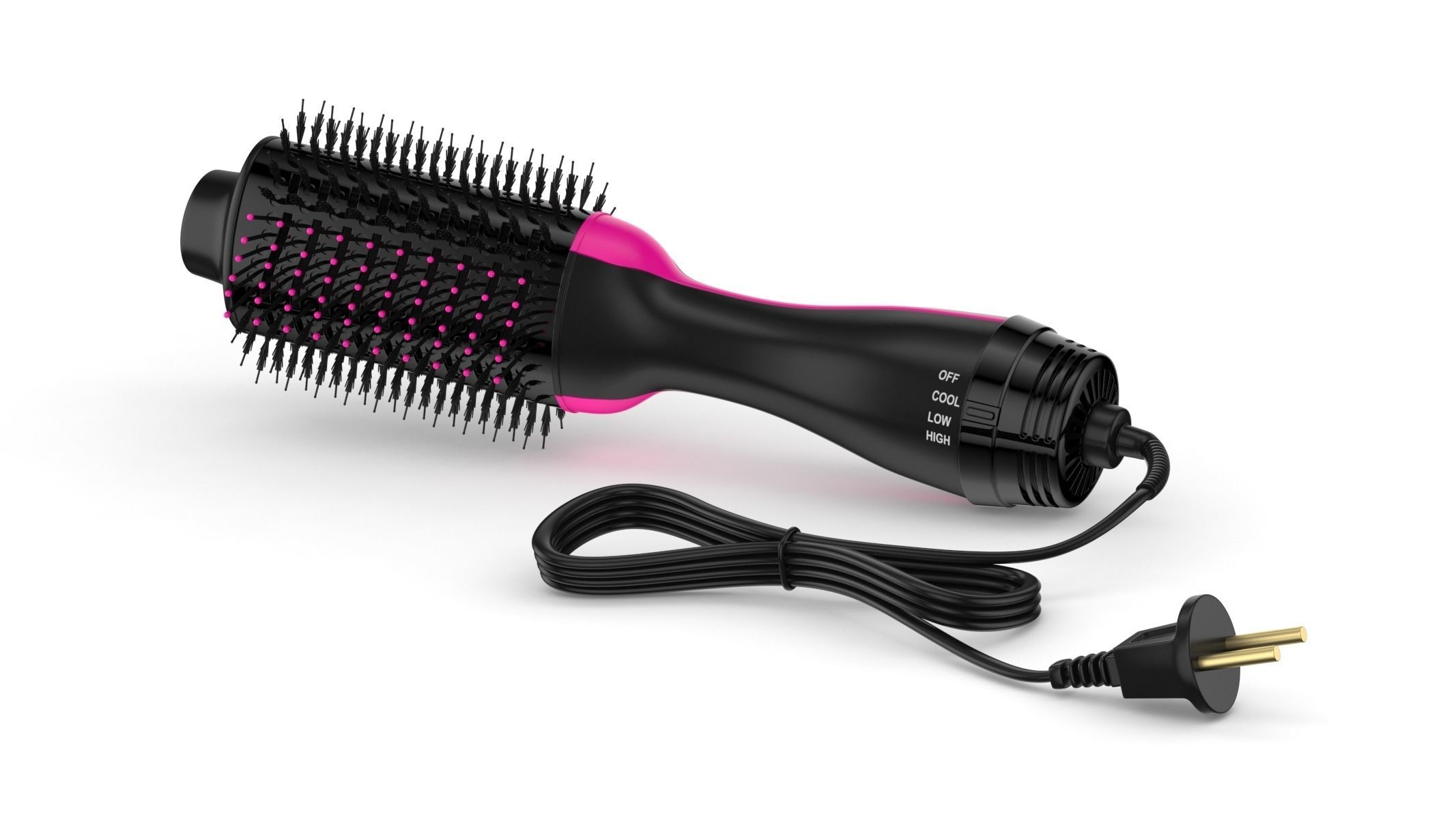 Revlon One-Step Hair Dryer And Volumizer Hot Air Brush 3D model_4