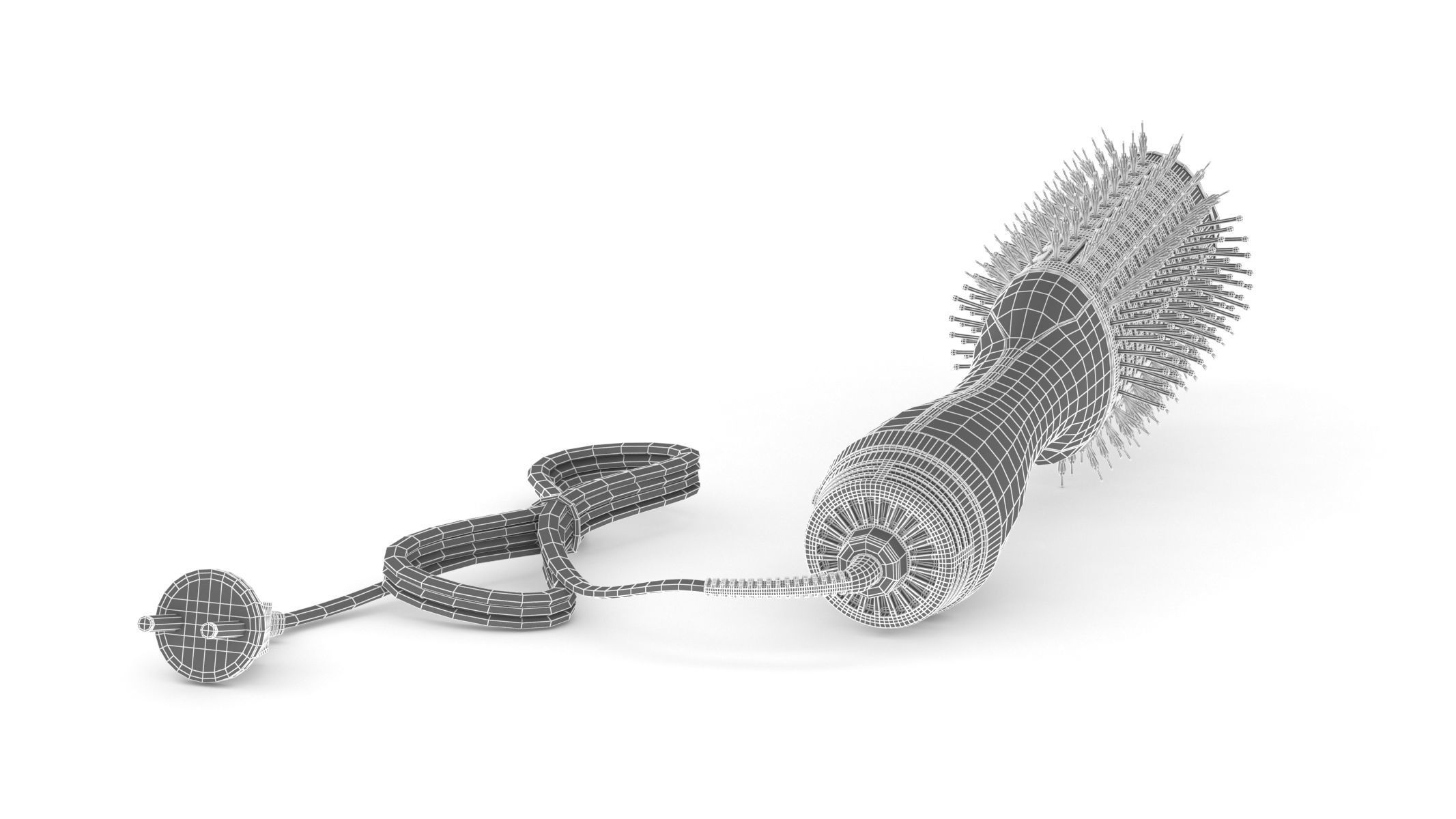 Revlon One-Step Hair Dryer And Volumizer Hot Air Brush 3D model_13