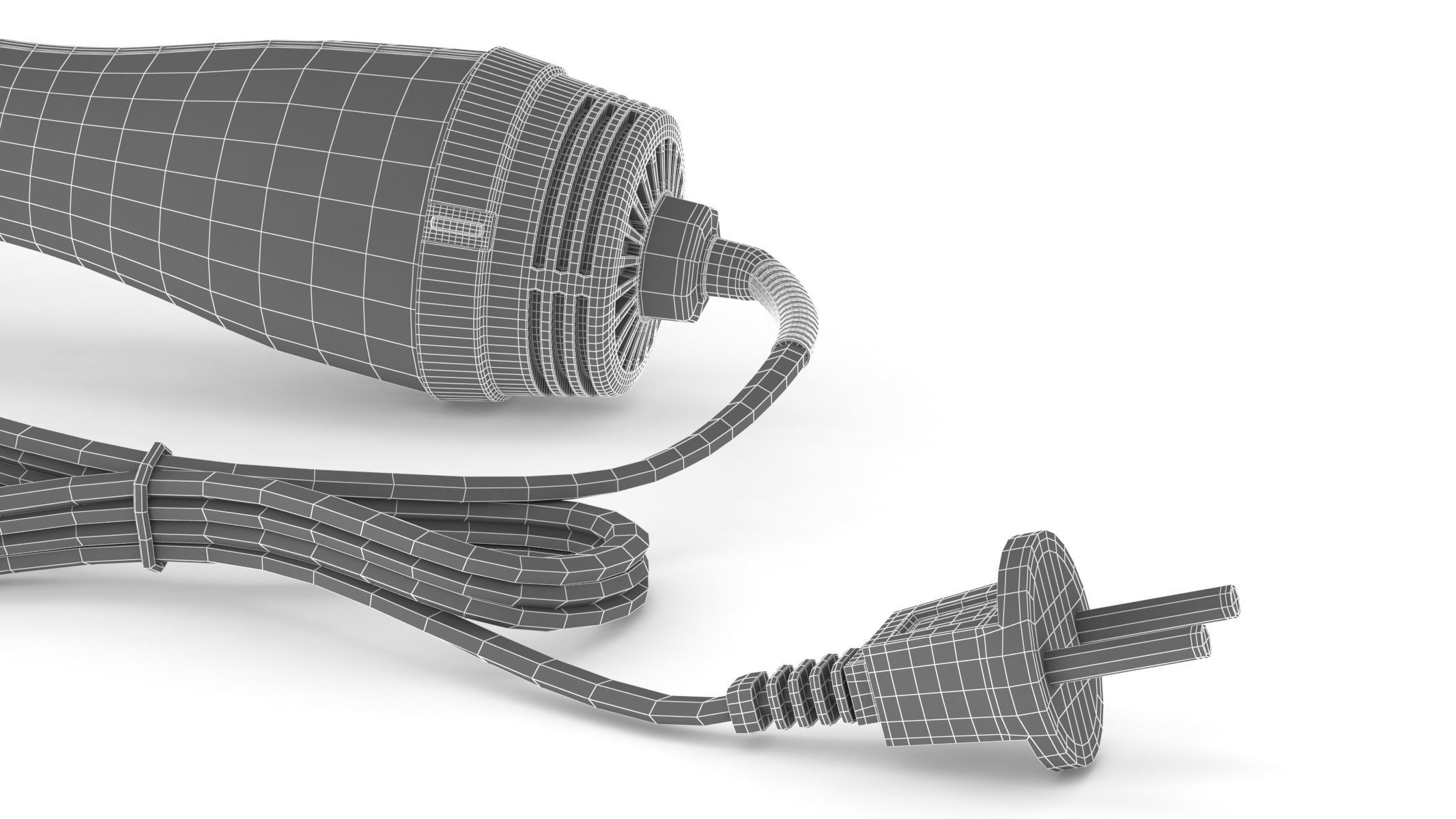 Revlon One-Step Hair Dryer And Volumizer Hot Air Brush 3D model_19