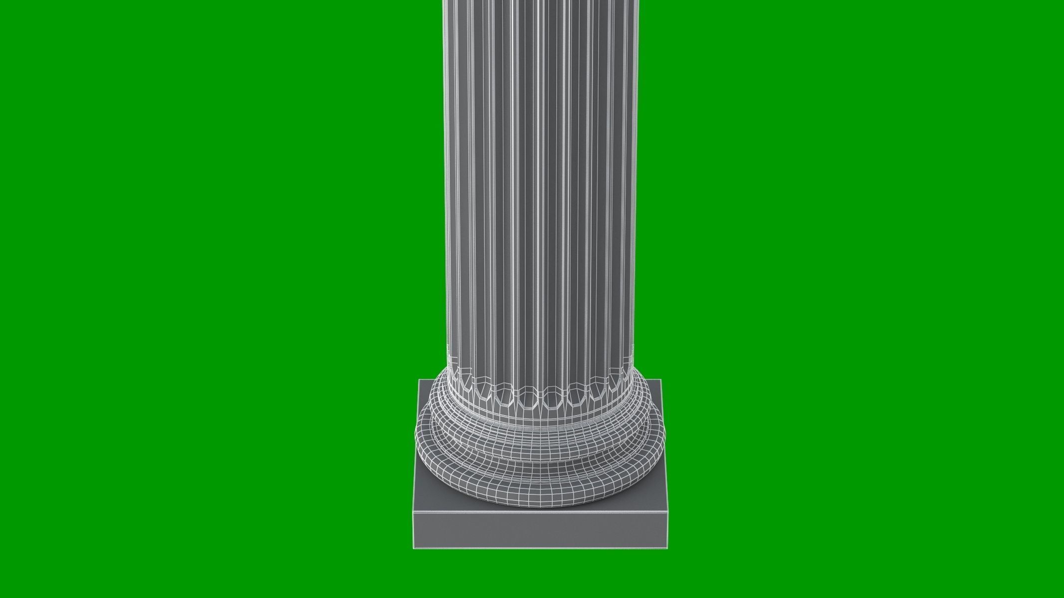 Roman Corinthian Column 3D model_9