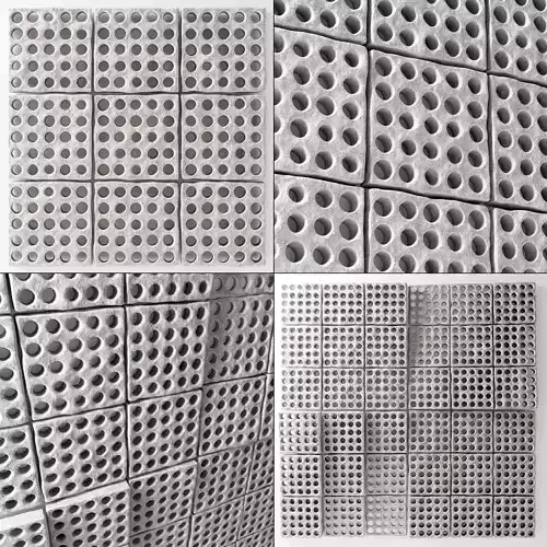 Stone many hole panel n1