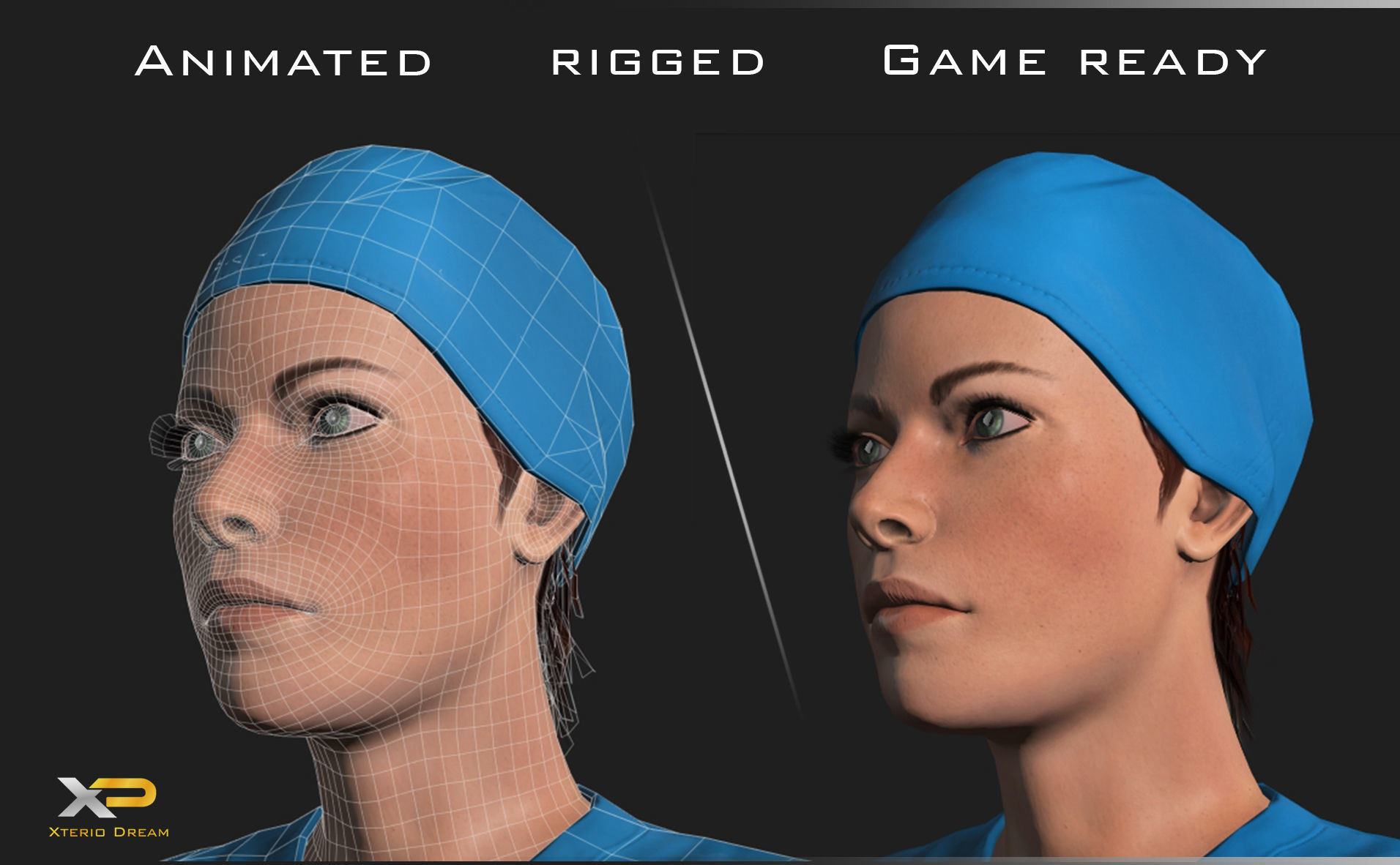 Medical Person - Doctor Ms Isabella Low-poly 3D model_3