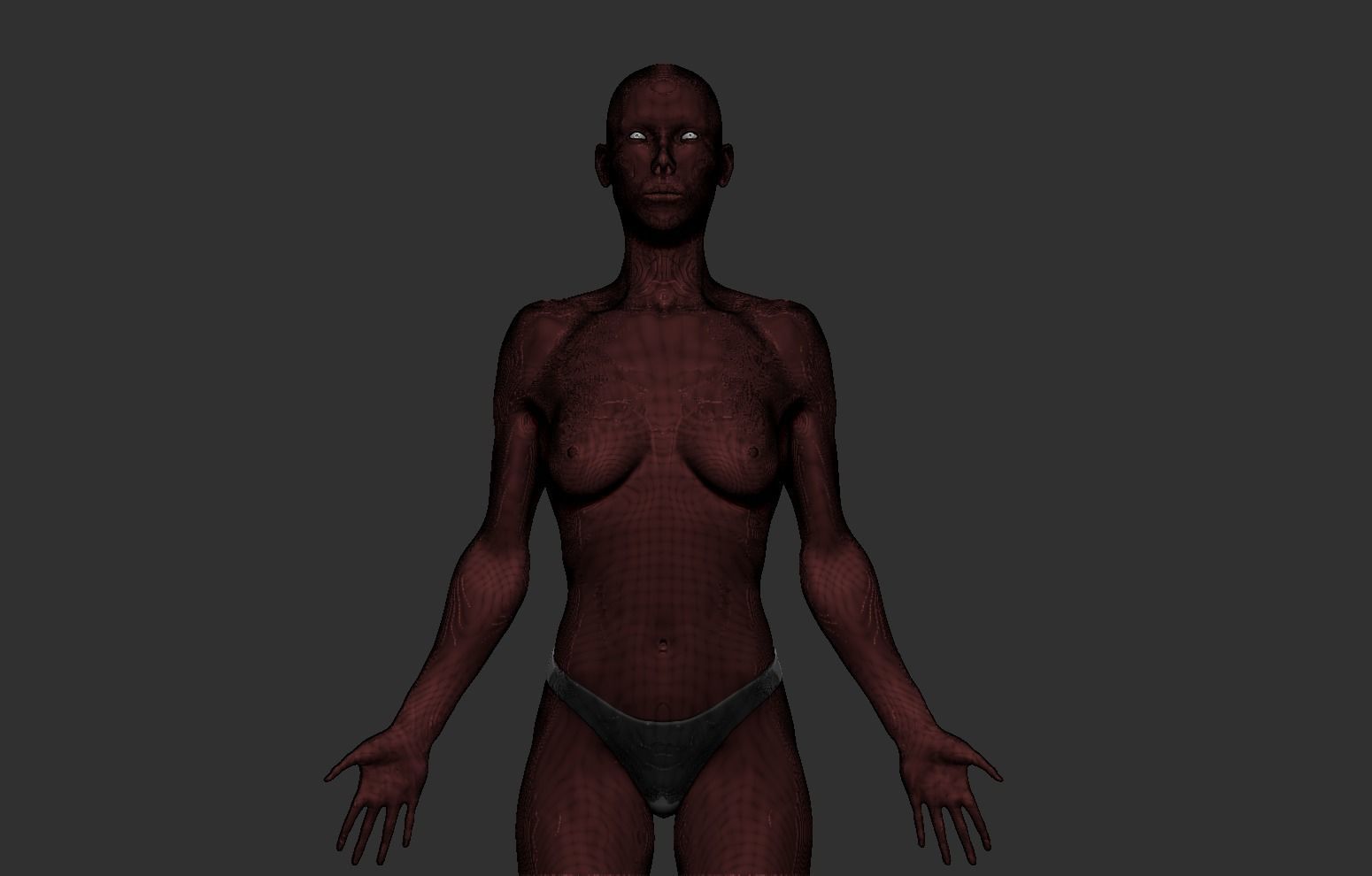 Female Body Free 3D model_24