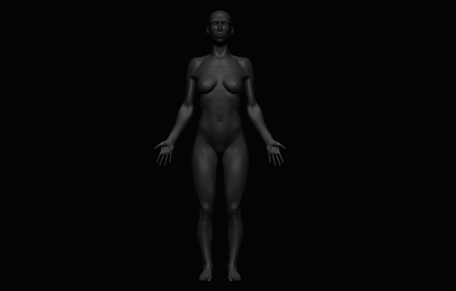 Female Body Free 3D model_8