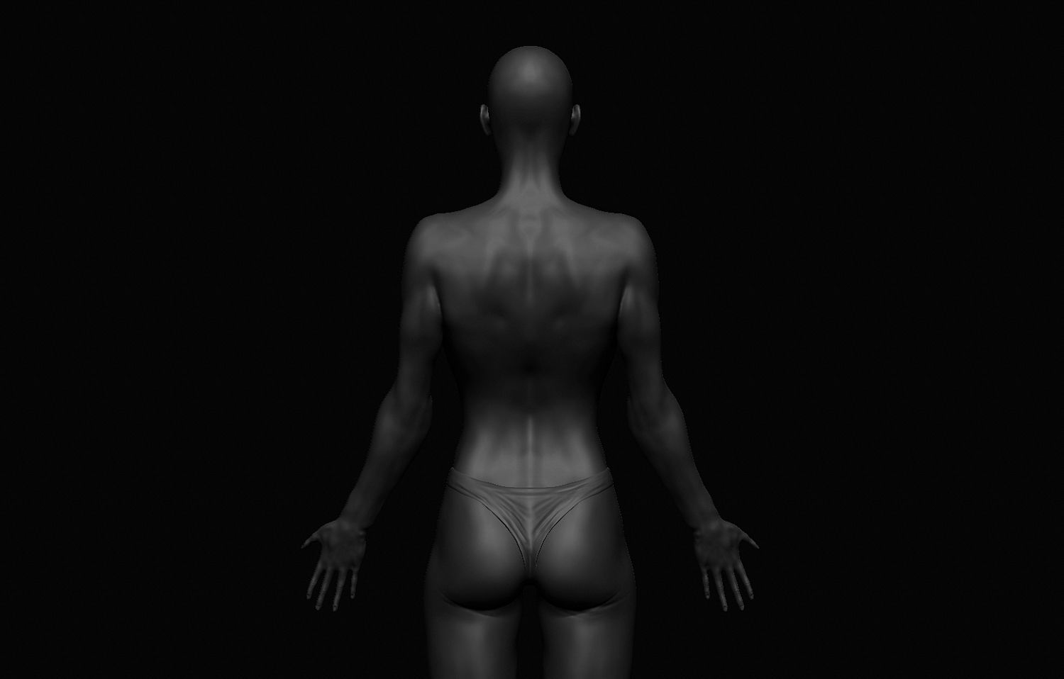 Female Body Free 3D model_5