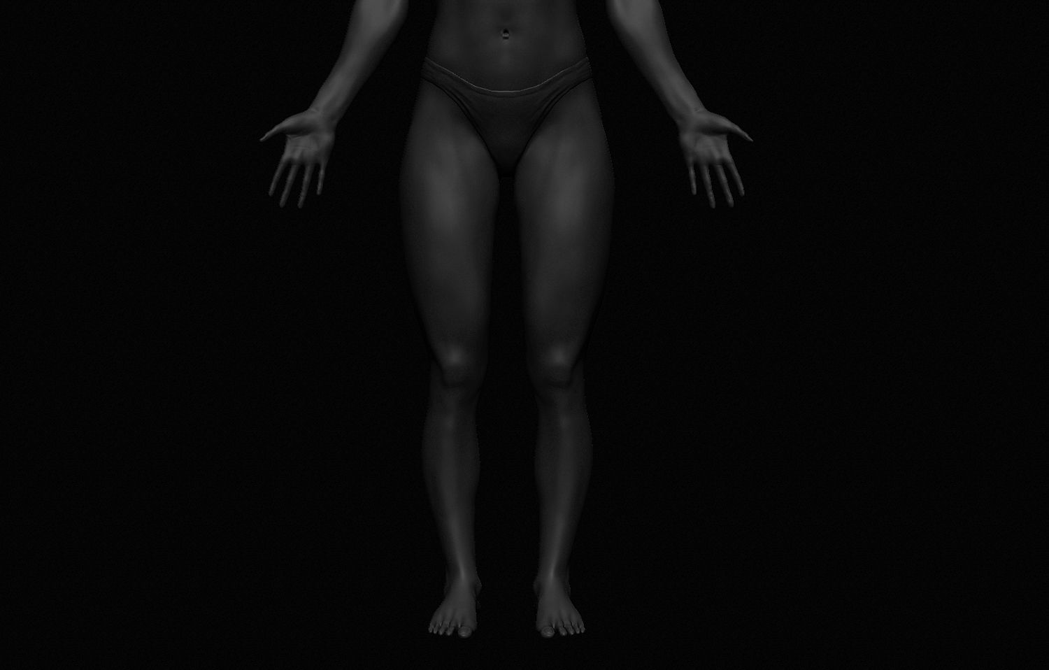 Female Body Free 3D model_19