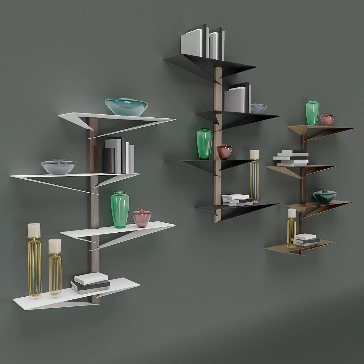 Albatros  -  Console Table -  Bookcase - Wall shelf 3D Model Collection_0