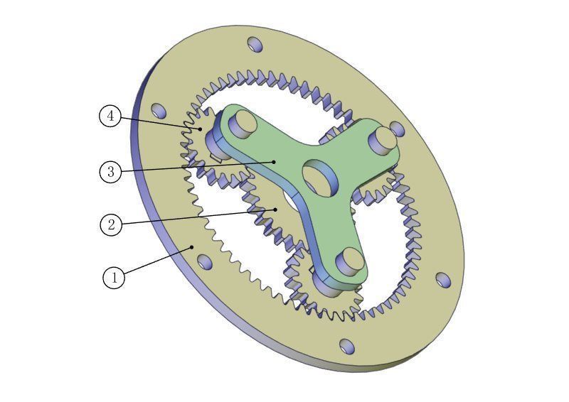 Planetary gear set-1 3D print model_2