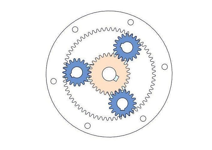 Planetary gear set-1 3D print model