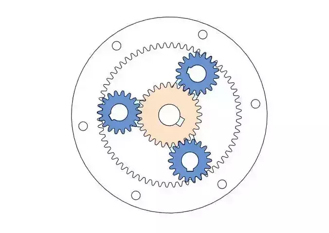 Planetary gear set-1 3D print model