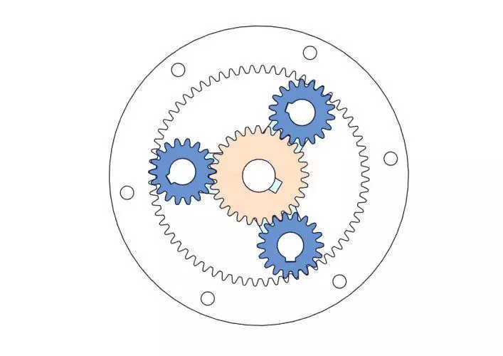 Planetary gear set-1 3D print model_0