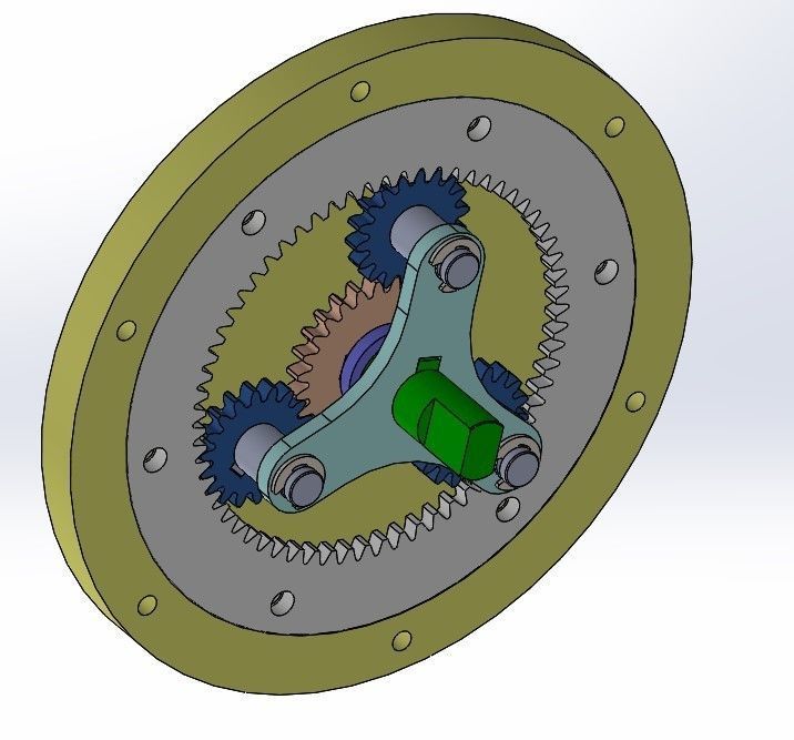 Planetary gear set-1 3D print model_4