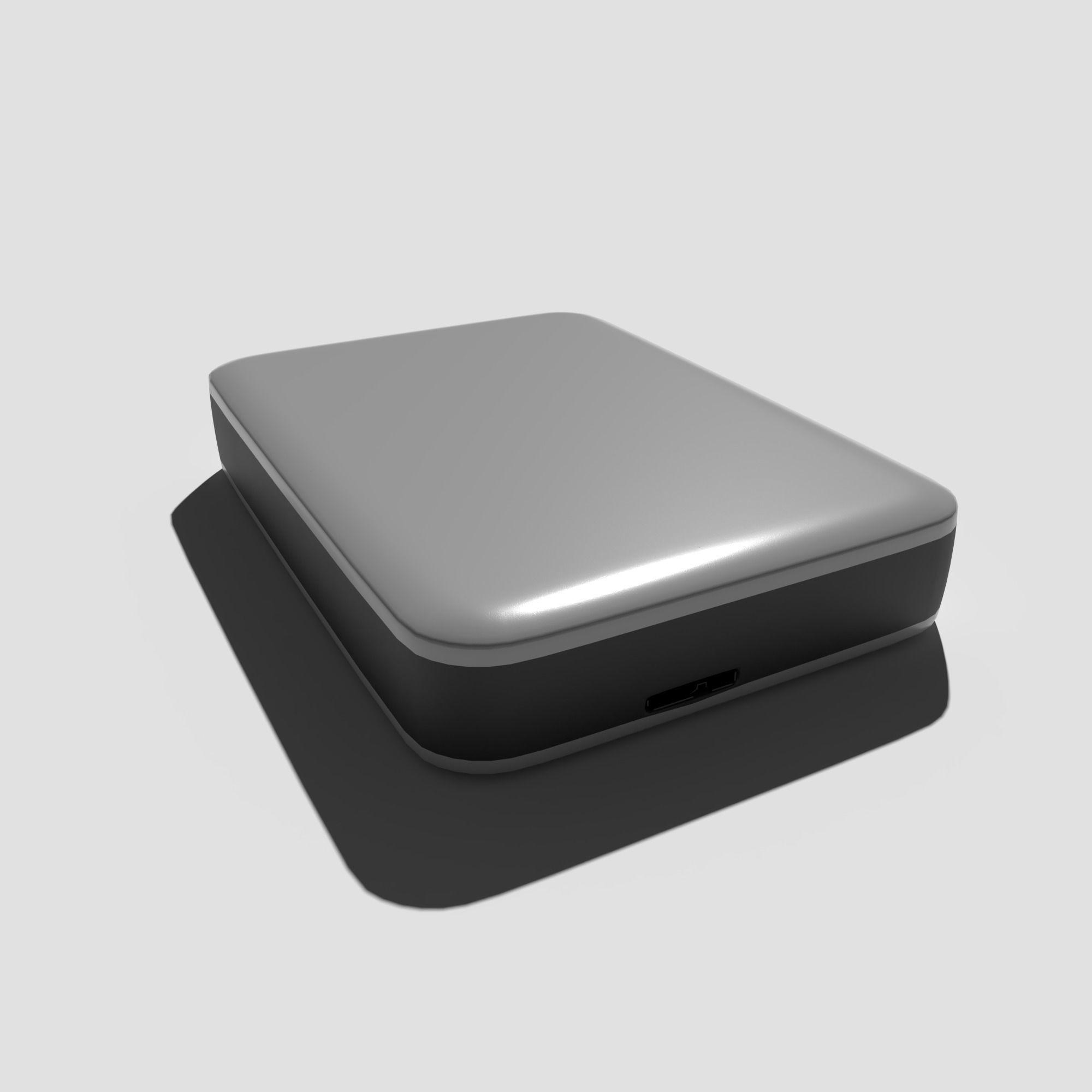External Hard Drive 3D model_4