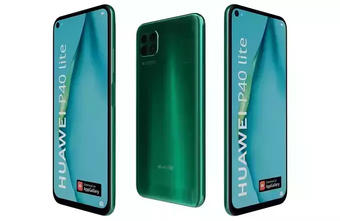 Huawei P40 Lite Emerald Green 3D model