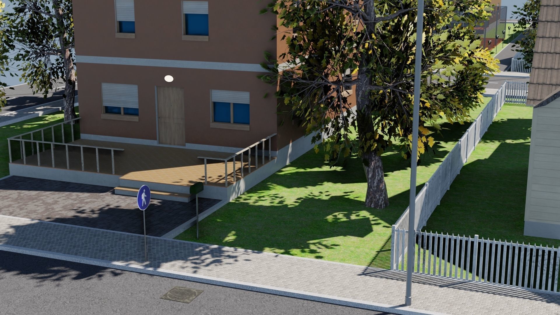 Modular city Low-poly 3D model_17