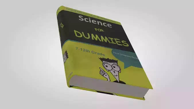 Science for Dummies book 3d model lowpoly 3D model