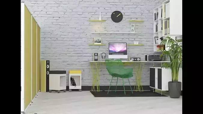 CAPRAZ HOME OFFICE WORK 3D model