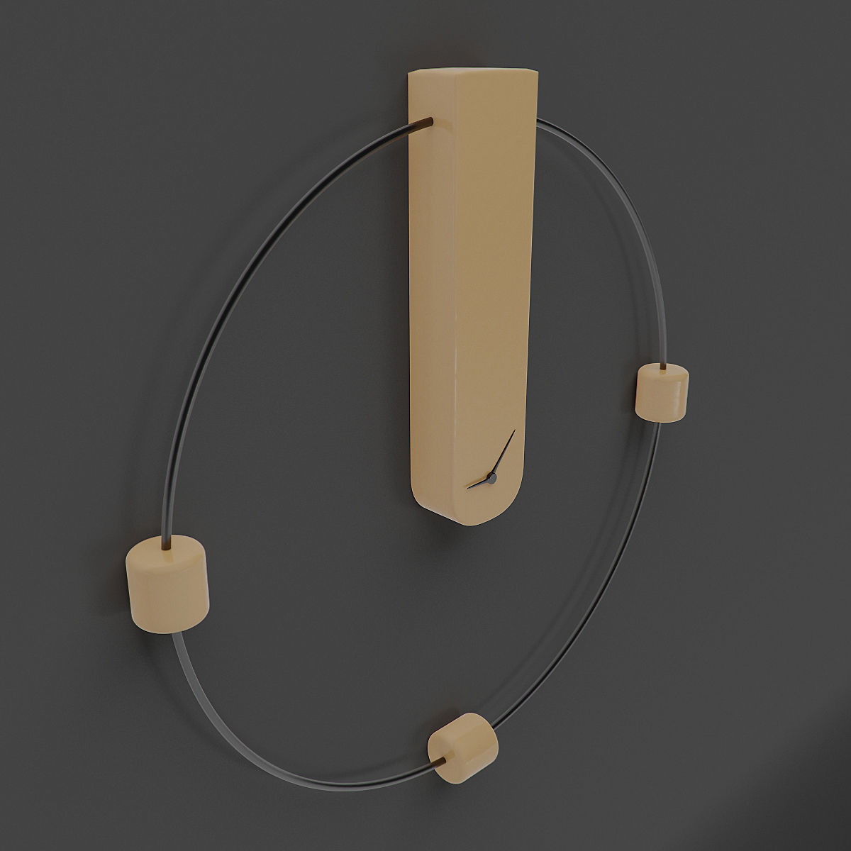 Plurimo Design Memo Clock 3D model_1