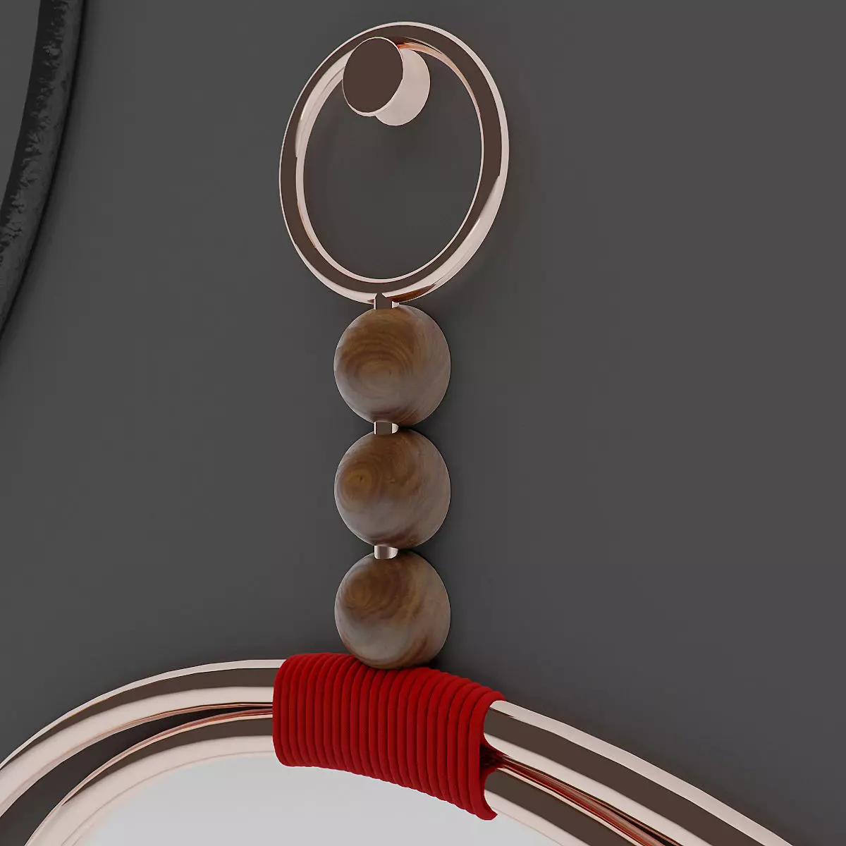 Dreamy Mirror And Memo Clock 3D Model Collection_0