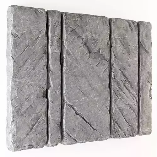Slab stone wall n2 3D model