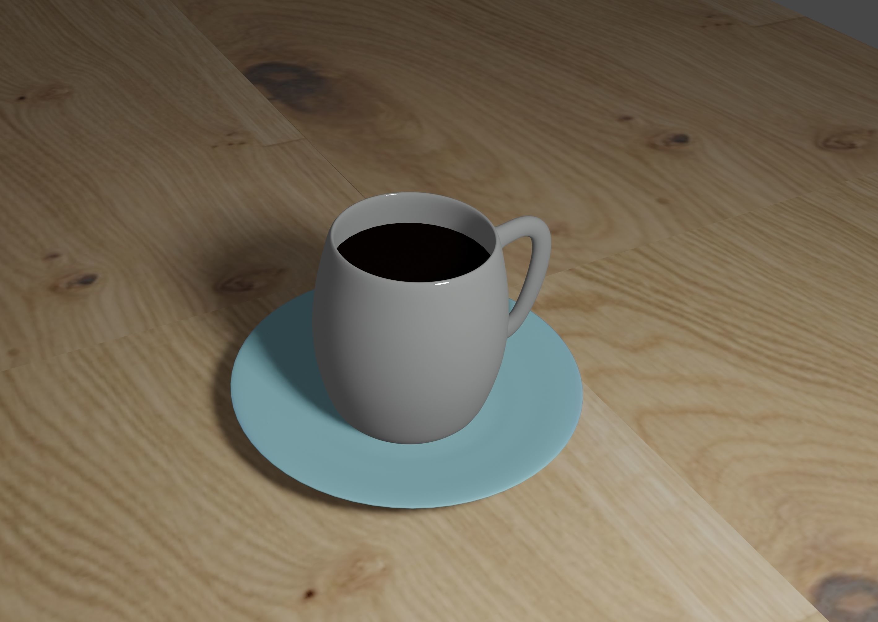 Coffe Cup with steam Free 3D model_1